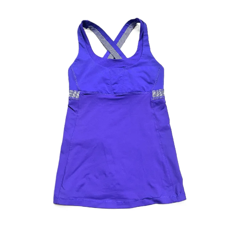 Athletic Tank Top By Lululemon In Blue, Size: 4 Organic