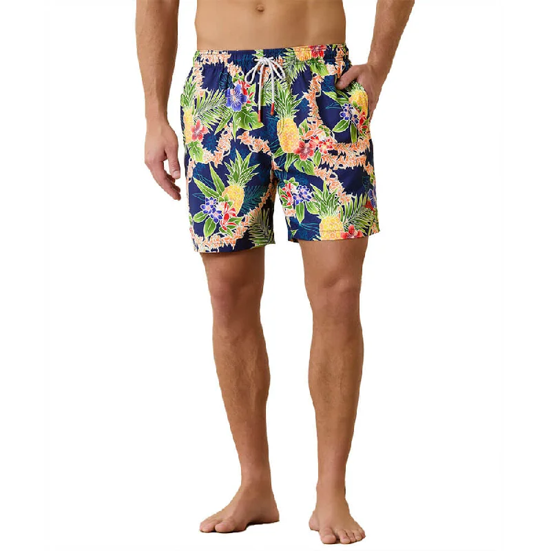 Tommy Bahama 6-Inch Naples Lei In Paradise Swim Trunks - Island Navy Casual Men's Short