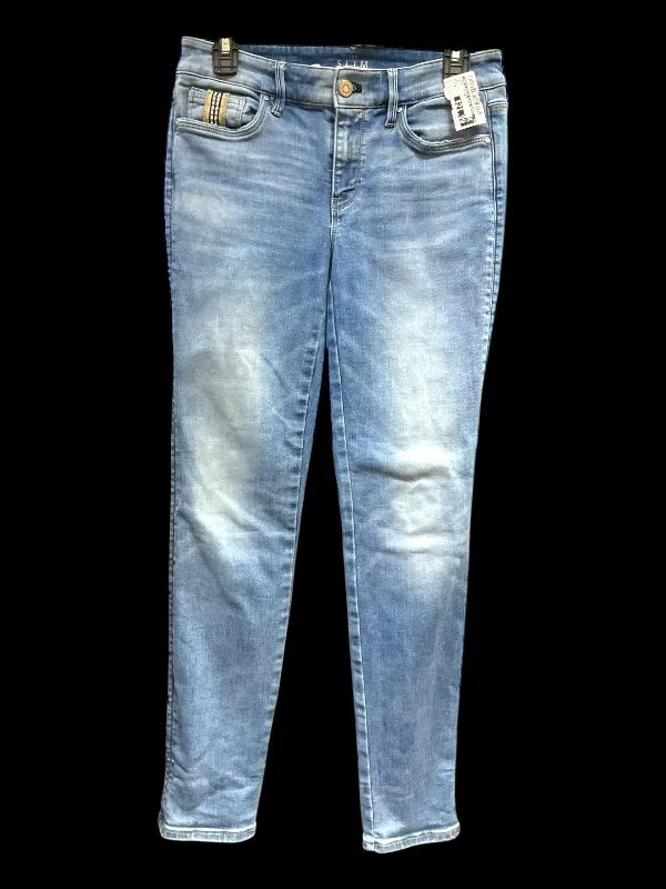 Jeans Straight By White House Black Market In Blue, Size: 0 Sleek Men's Contemporary 