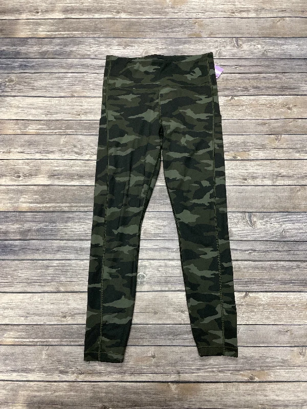 Camouflage Print Athletic Leggings Athleta, Size S Monochromatic All