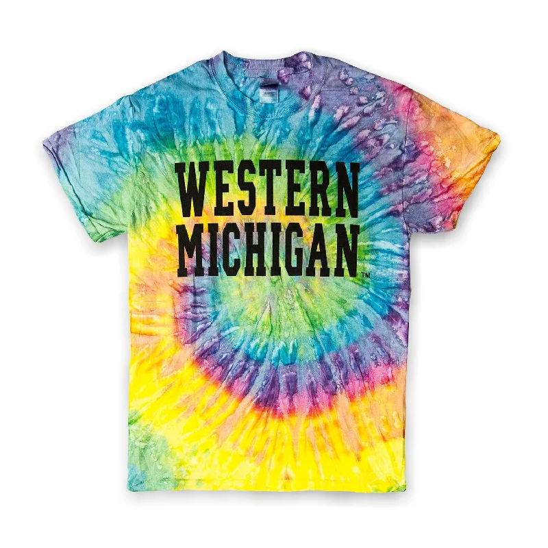 Western Michigan Classic Tie-Dye Tee Luxurious Men's High