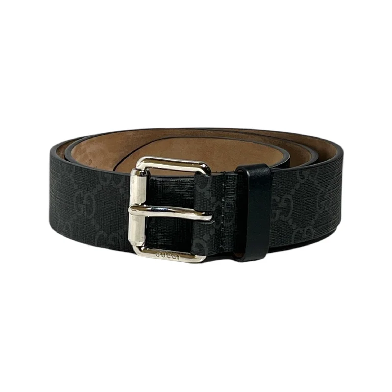 GUCCI/Belt/All Over Print/Leather/BLK/SNAKE Luxurious Men's High