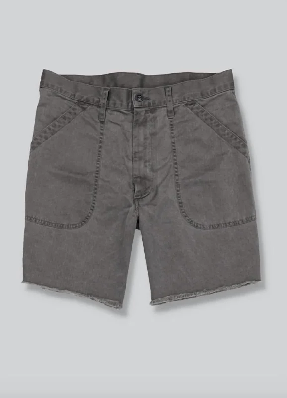 Herringbone Naval Short In Black Artistic Men's Avant