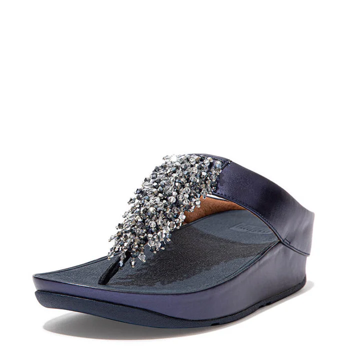 FitFlop Rumba Sandals - Midnight Navy Preppy Men's College