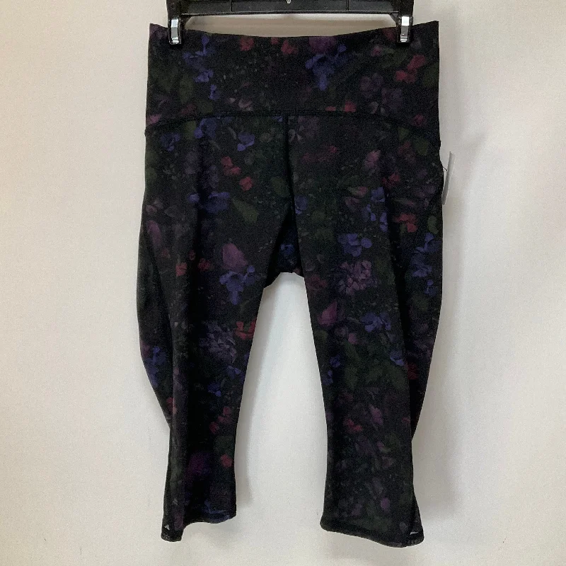 Purple Athletic Leggings Capris Lululemon, Size 8 Casual Men's Loose