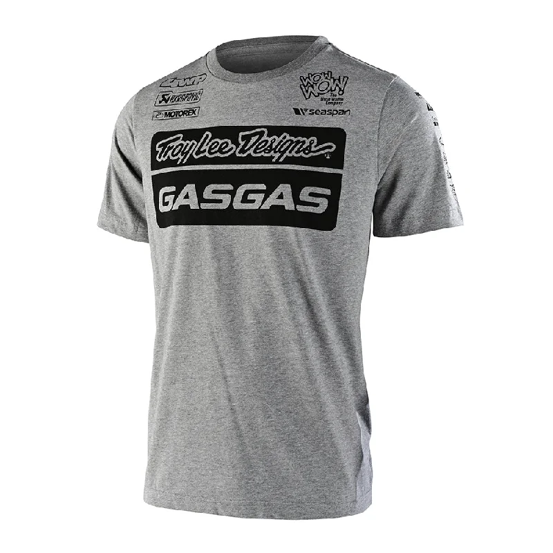 Short Sleeve Tee TLD GasGas Team Heather Gray Casual Men's Japanese 