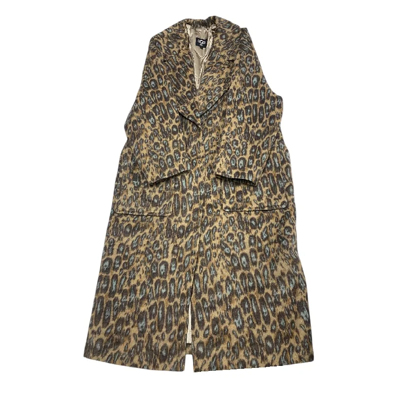 Coat Designer By Ugg In Animal Print, Size: L Organic