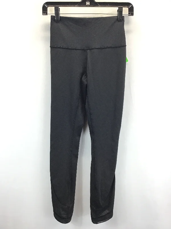 Black Athletic Leggings Lululemon, Size 4 Athletic Men's Compression