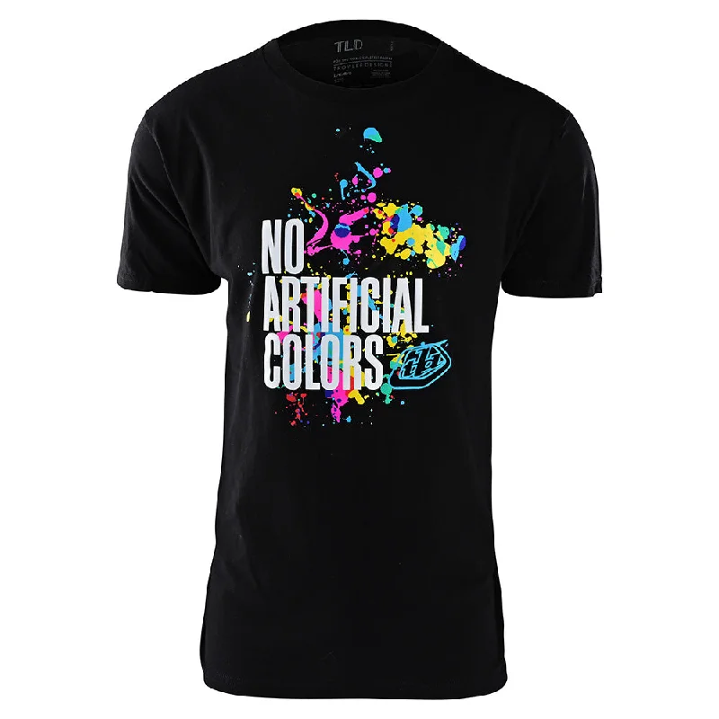 Short Sleeve Tee No Artificial Colors Black Refined Men's European