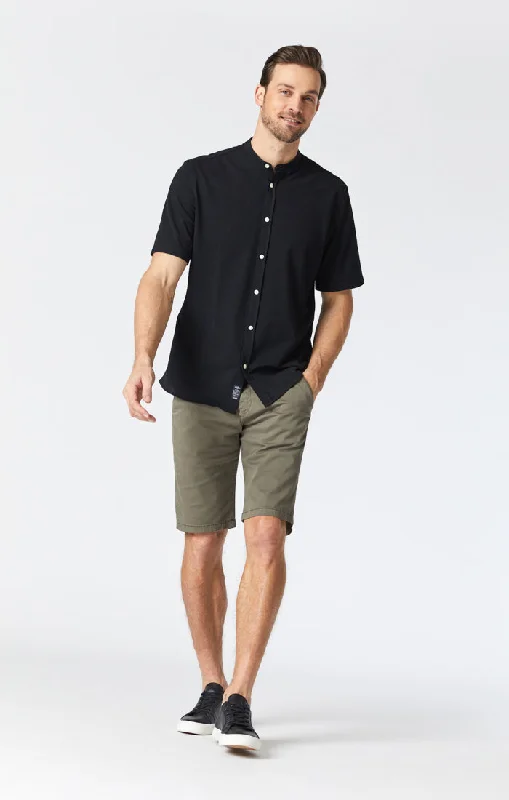 JACOB SHORTS IN DUSTY OLIVE SATEEN TWILL Casual Men's Short