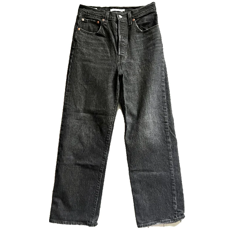 Jeans Straight By Levis In Black Denim, Size: 4 Dynamic Men's Glow