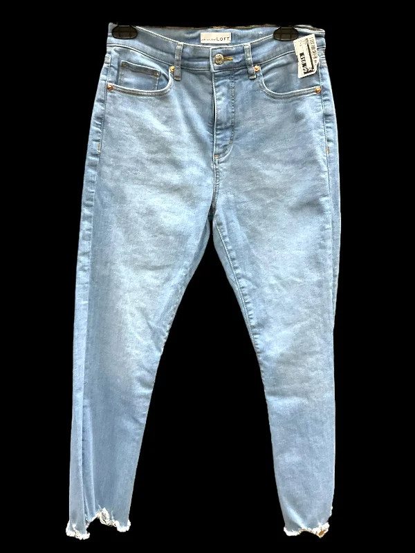 Jeans Straight By Loft In Blue, Size: 0 Monochromatic All