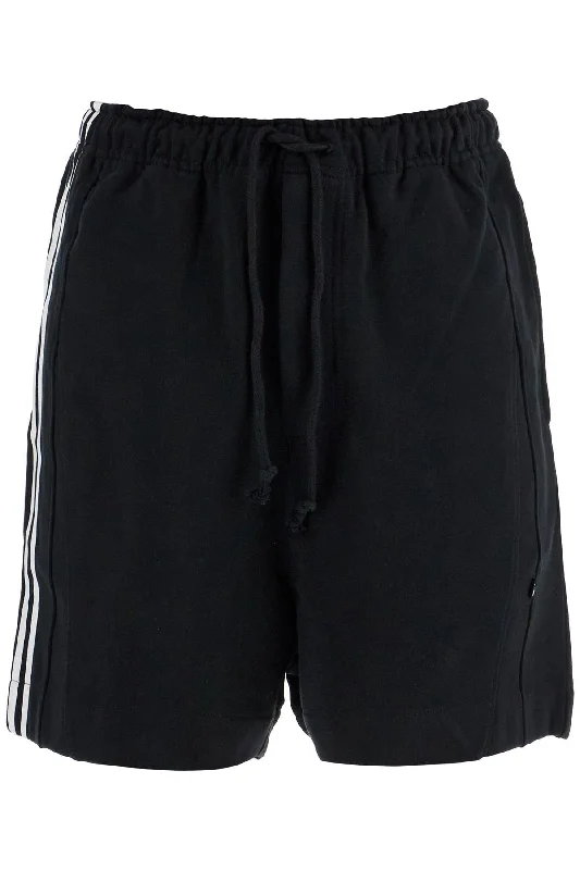 Y-3 Men's  Cotton Shorts With  Stripes Rugged Men's Outdoor 