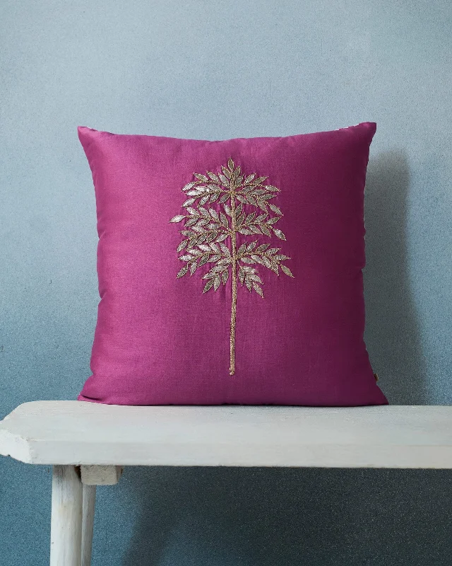 Golden Palm Cushion Cover - Purple Dynamic Men's Glow