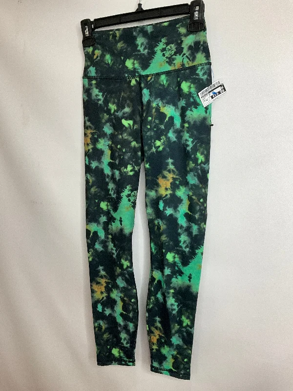 Green Athletic Leggings Fabletics, Size Xs Refined Men's Hand