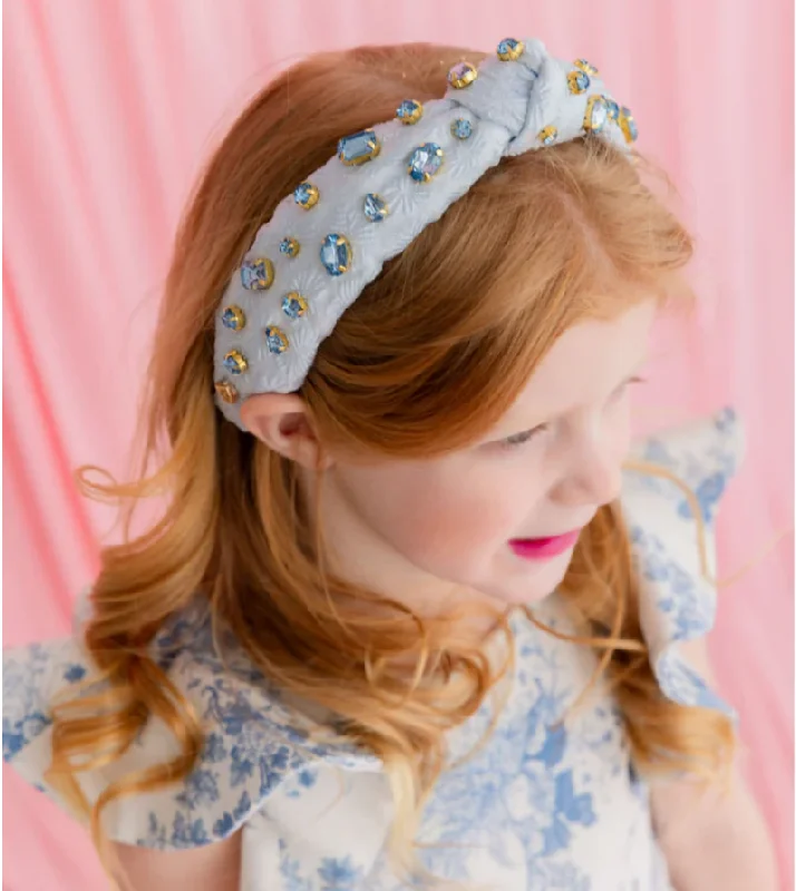 Child Size Light Blue Textured Headband Vacation