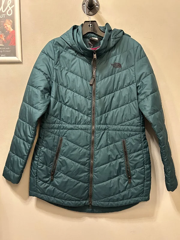 Coat Puffer & Quilted By The North Face In Green, Size: M Casual Men's Short