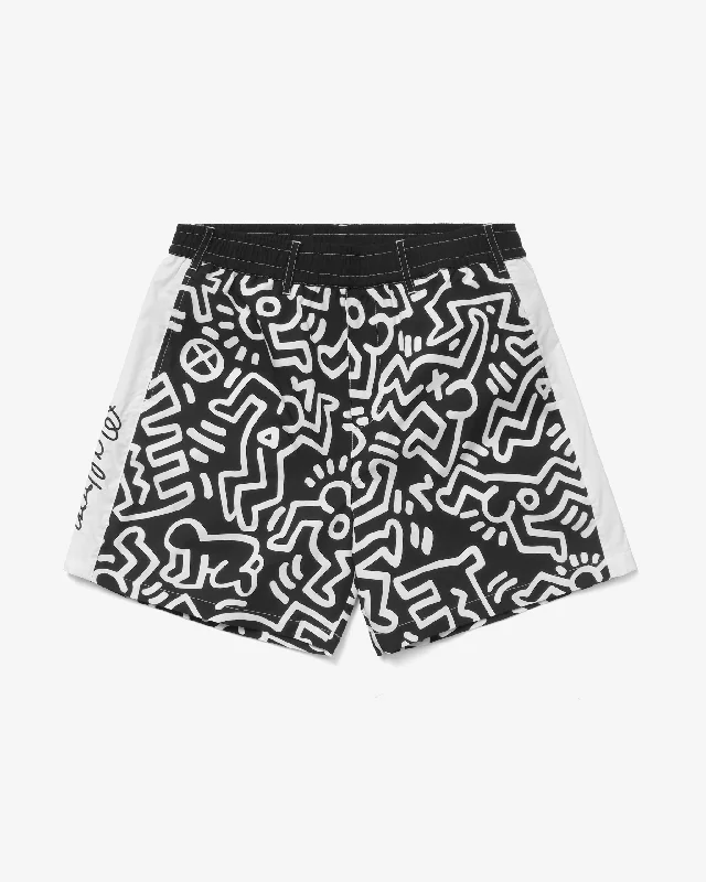 MALBON X KEITH HARING NYLON SHORTS Youthful Men's Pop