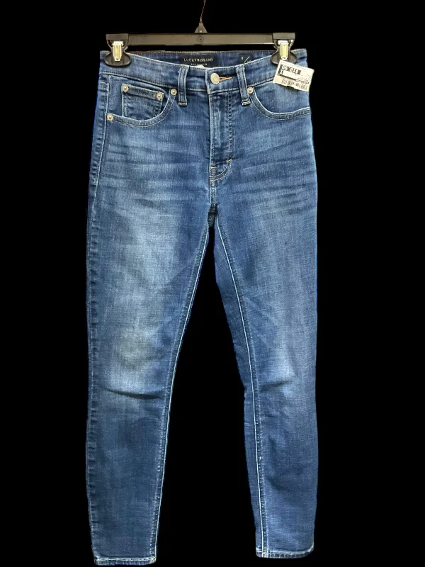 Jeans Skinny By Lucky Brand In Blue Denim, Size: 0 Relaxed Men's Australian 