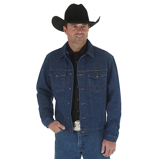 Wrangler Cowboy Cut Denim Jacket Rugged Men's Outdoor 