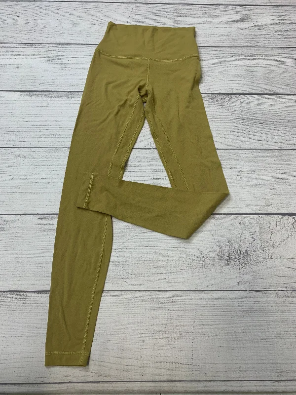 Green Athletic Leggings Lululemon, Size 4 Trendy Men's Bucket