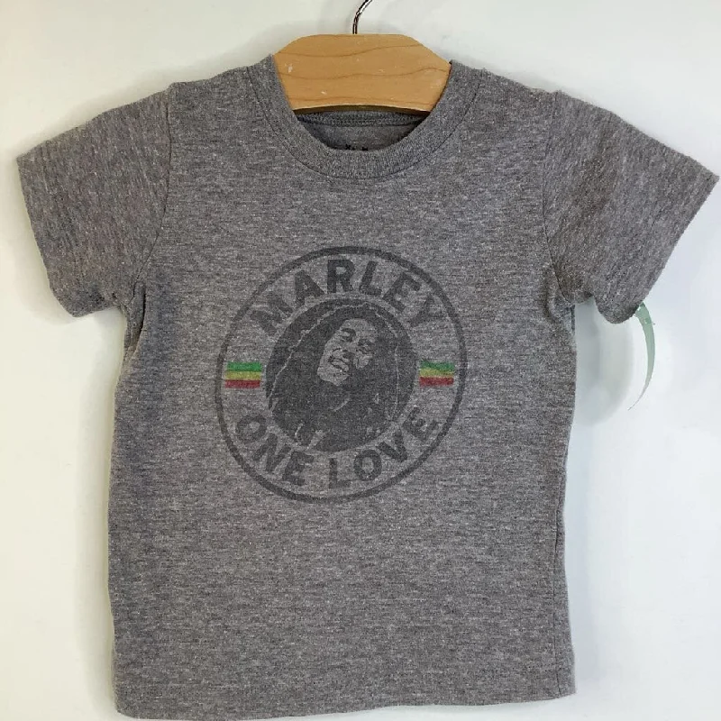 Size 2: Zion Rootswear Grey Bob Marley One Love T Shirt Sharp Men's Italian