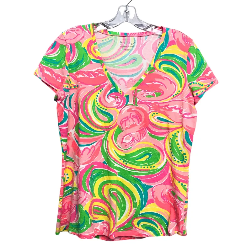 Top Ss Designer By Lilly Pulitzer In Multi, Size:M Rugged Men's Outdoor 