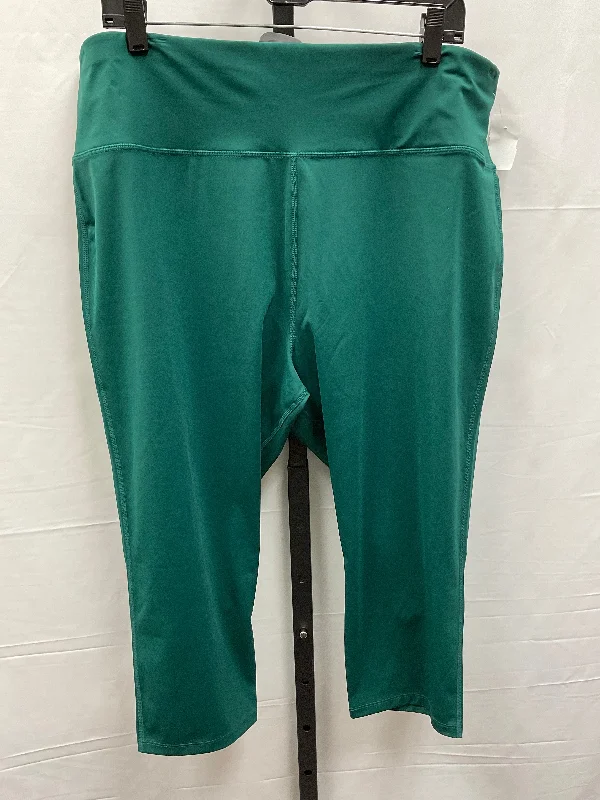 Athletic Leggings Capris By Clothes Mentor In Green, Size: 3x Sophisticated Men's 