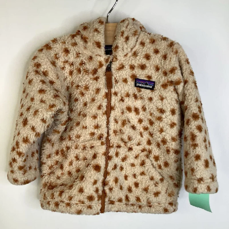 Size 6-12m: Patagonia Giraffe Print Zip-Up Fuzzy Coat W/Ears Casual Men's Japanese 