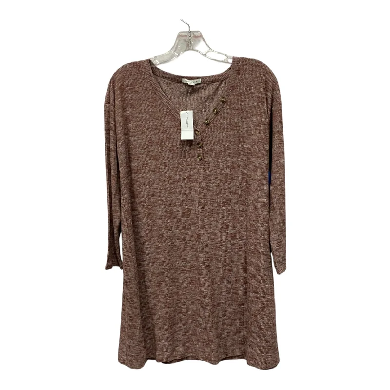 Top Ls By American Eagle In Brown, Size:S Edgy Men's Punk