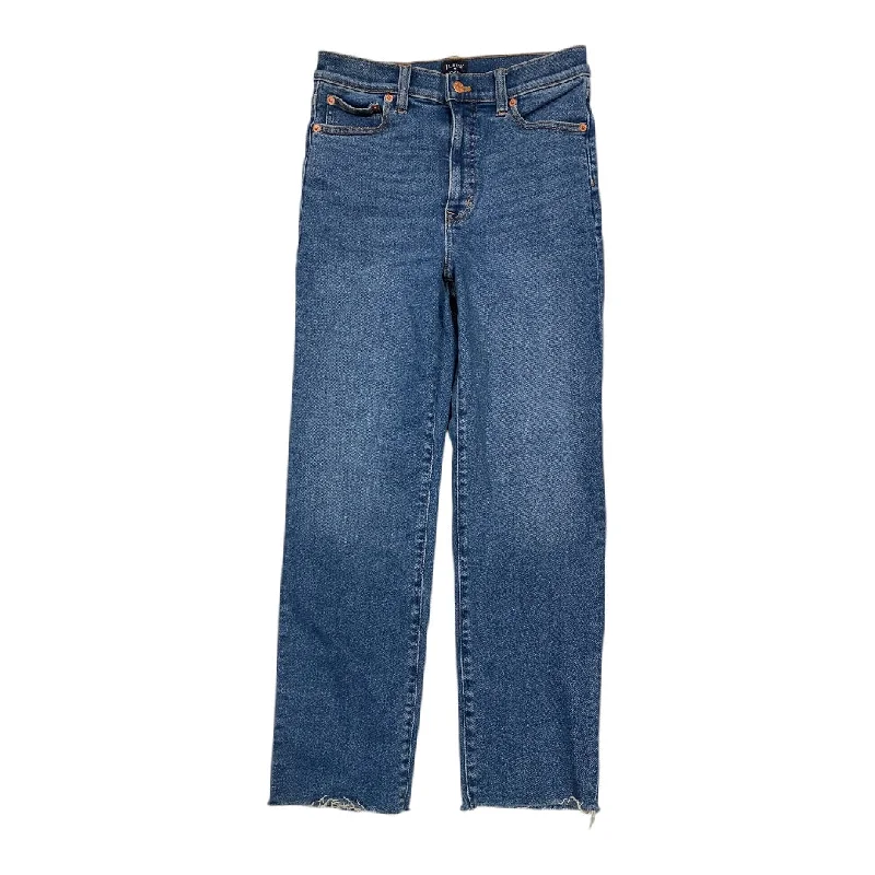 Jeans Straight By J. Crew In Blue Denim, Size:4 Sophisticated Men's 