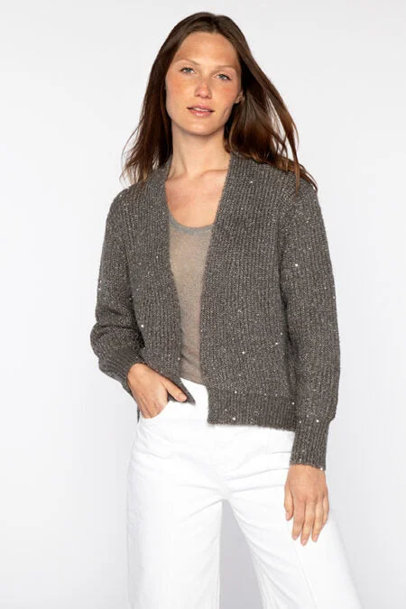 Kinross Cashmere Sequin Rib Cardigan Sporty Men's Tennis