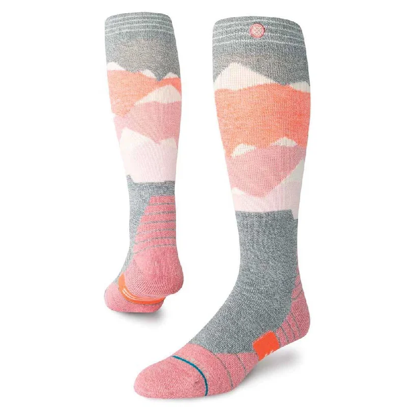 Stance Lonley Peaks Unisex Snowboard Socks - Dusty Rose Masculine Men's 