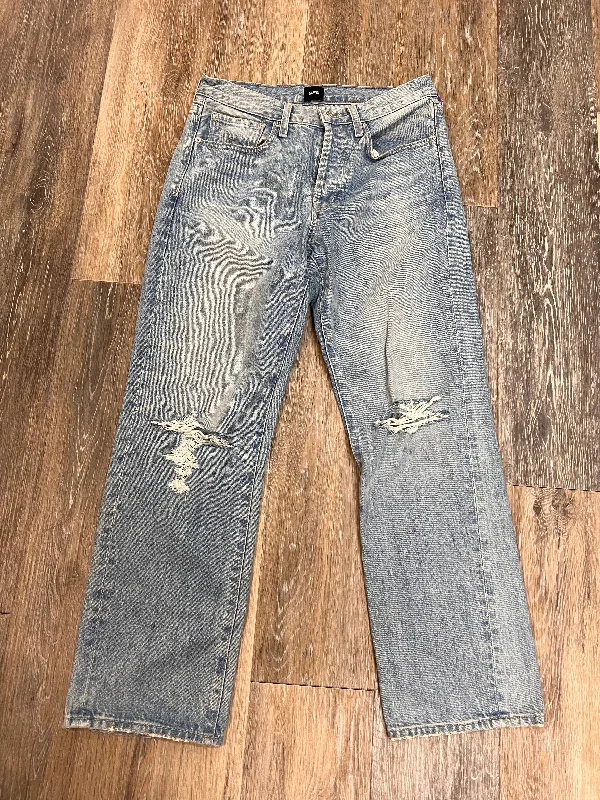 Jeans Straight By Edwin In Blue Denim, Size: 2/26 Organic