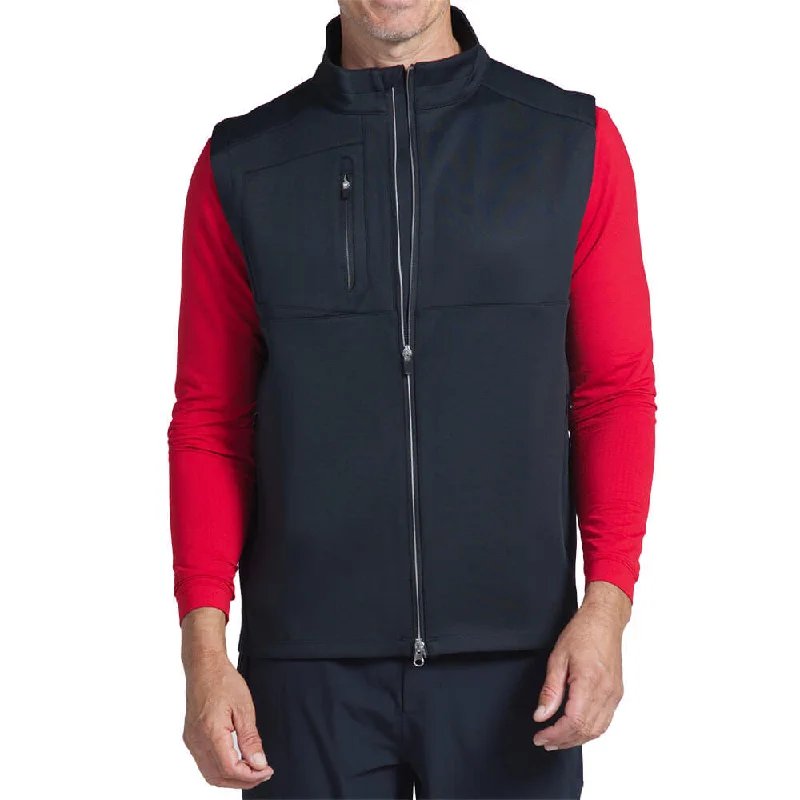 IBKUL Mens Solid Mega Heat Vest - Black Youthful Men's Pop