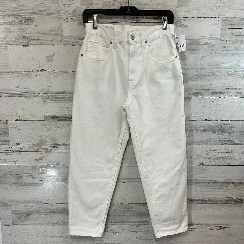 Jeans Straight By Gap In White, Size: 2 Elegant Men's Cashmere