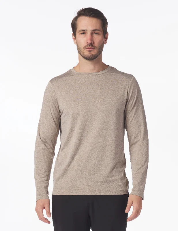 Salton Long Sleeve: Mocha Heather Rugged Men's Outdoor 