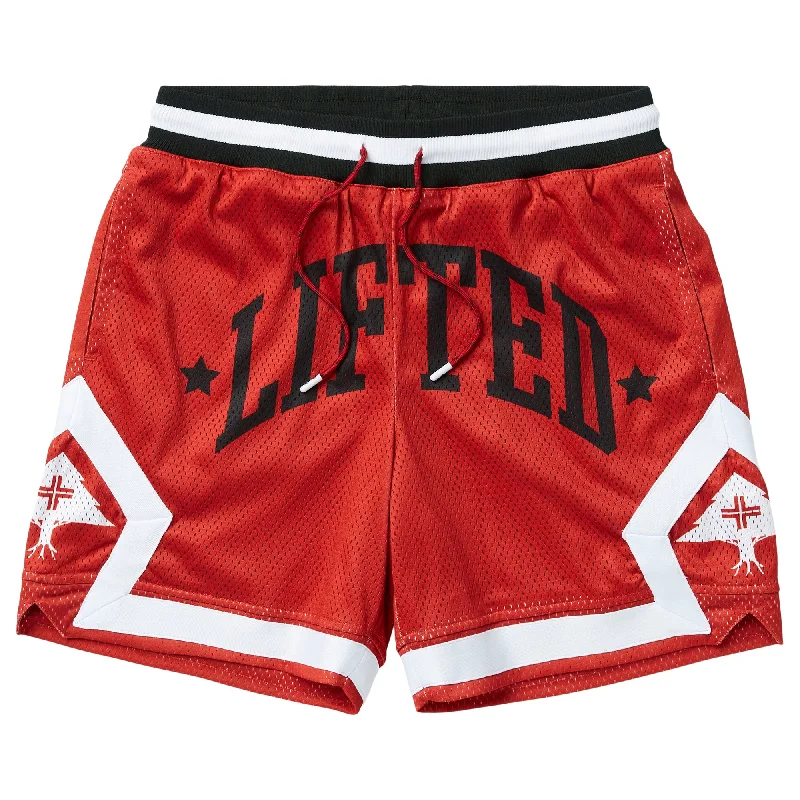 RESOLUTIONARY LIFTED MESH SHORTS - RED Cool Men's Skate