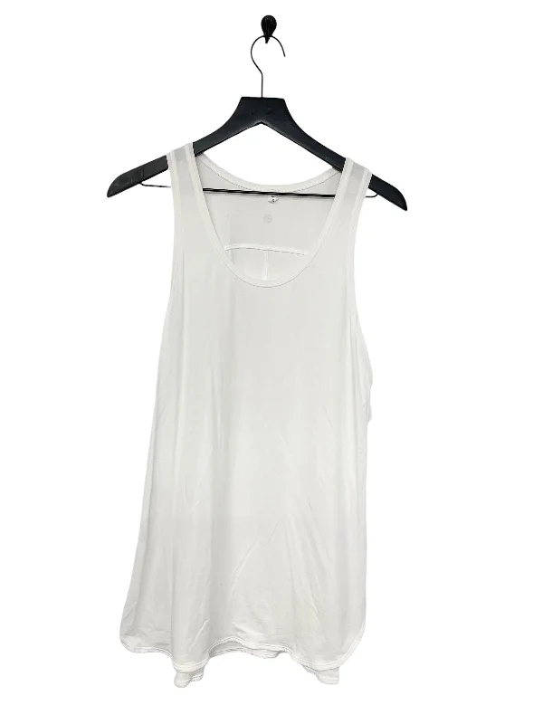 Athletic Tank Top By Lululemon In White, Size: 10 Trendy Men's Scandinavian