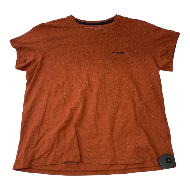 Top Short Sleeve By Patagonia In Orange, Size: Xl Dynamic Men's Moto