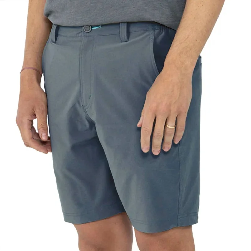 Utility Short Ii In Blue Dusk Earthy Men's Hemp