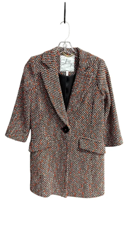 Coat Designer By Milly In Multi-colored, Size: Xs Monochromatic All