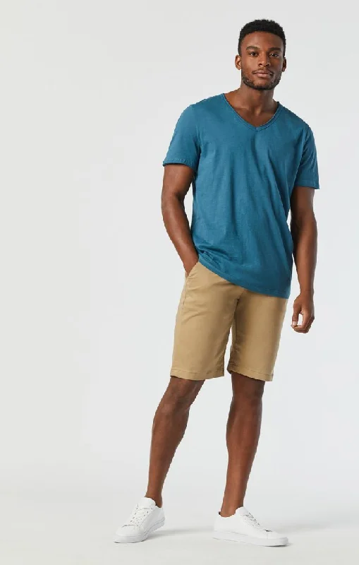 JACOB SHORTS IN BRITISH KHAKI TWILL Tough Men's Military