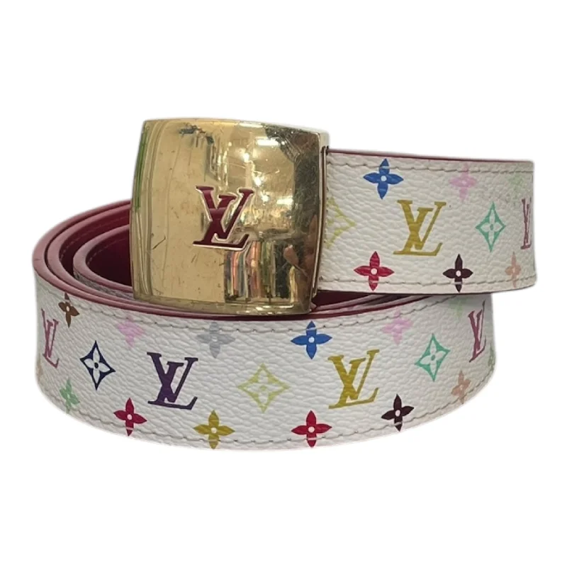 LOUIS VUITTON/Belt/Leather/All Over Print/M9682U/CEINTURE LV CUT_MONOGRAM MULTICOLOR/Multicolor Polished Men's Satin