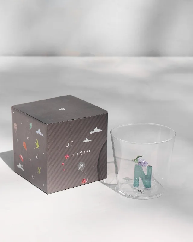 Alphabet Glass - N Masculine Men's 