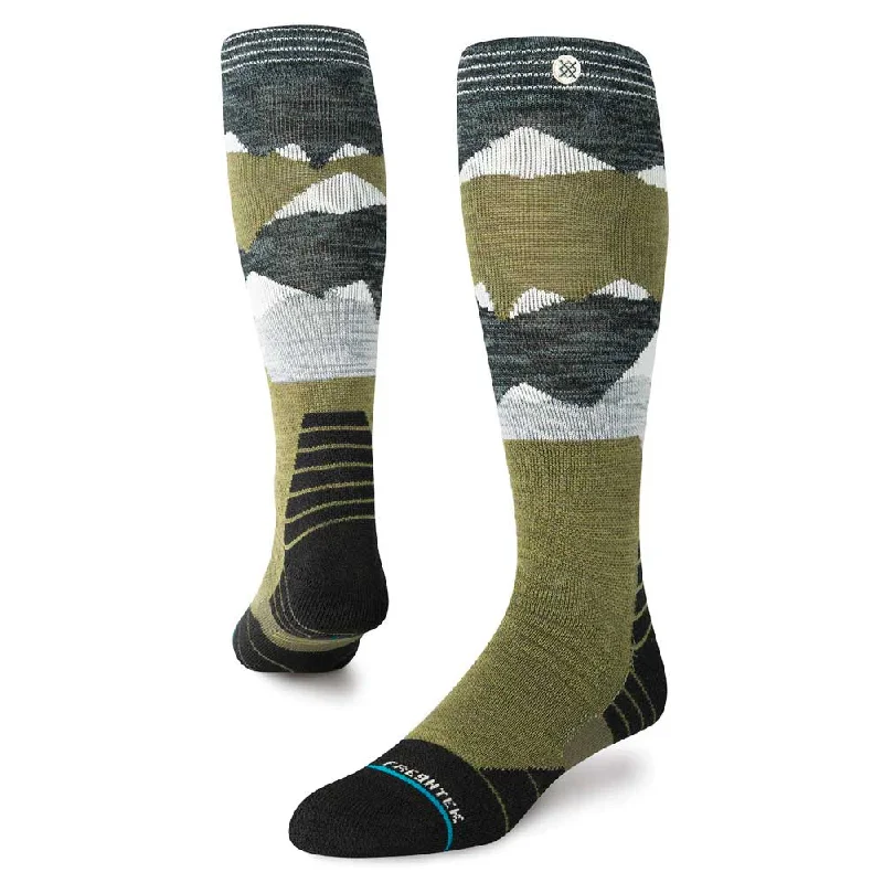 Stance Lonley Peaks Unisex Snowboard Socks - Teal British Gentleman Style