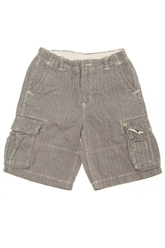 GapKids - Blue and White Striped Cargo Shorts - 14 Polished Men's Silk