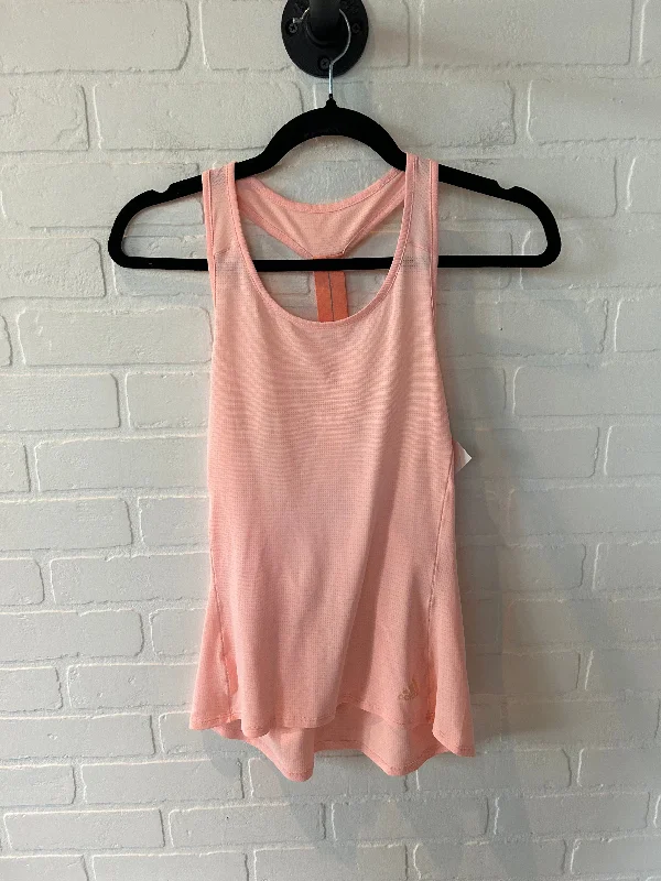 Athletic Tank Top By Adidas In Peach, Size: M Edgy Men's Punk