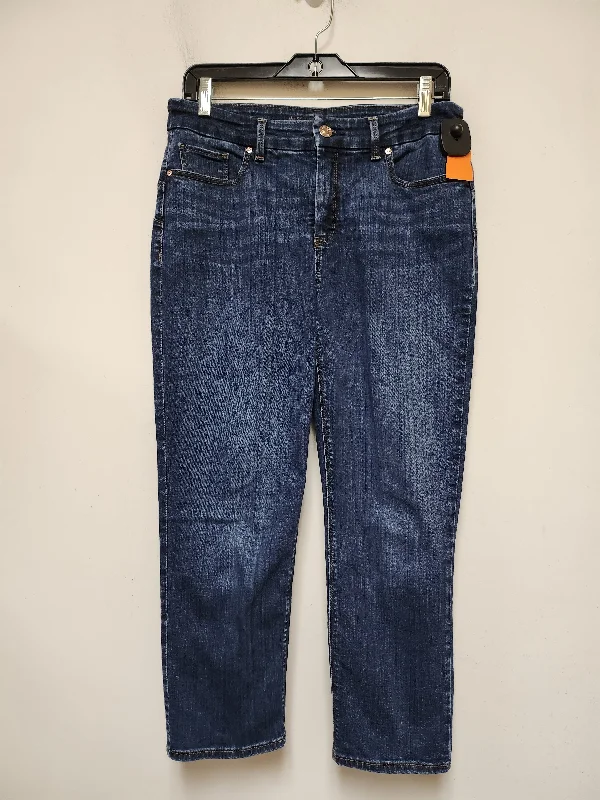 Jeans Straight By Chicos In Blue Denim, Size: 6 Elegant Men's Cashmere