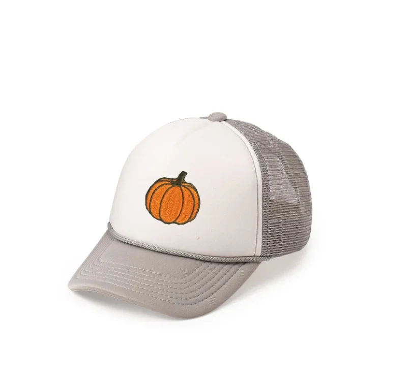 Pumpkin Patch Trucker Hat Cool Men's Distressed